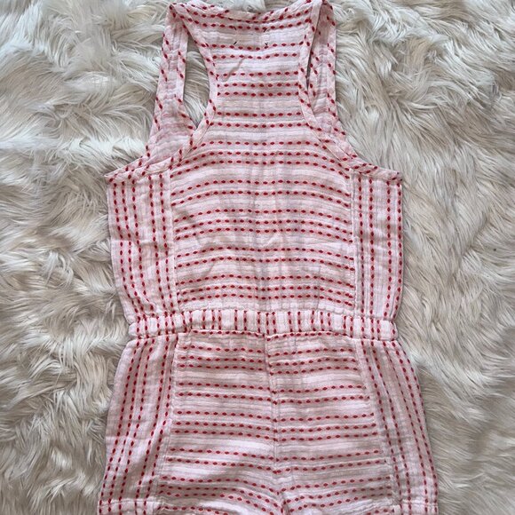 Lou and Grey Red and White Romper - Picture 2 of 2